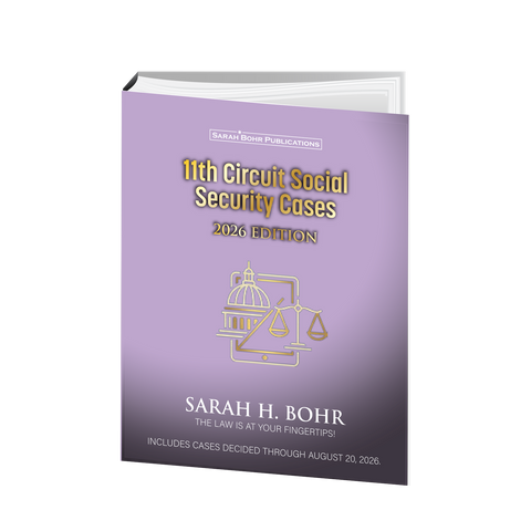 11th Circuit Social Security Cases 2026 Edition