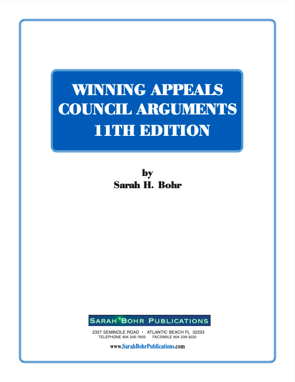 2024 Winning Appeals Council Arguments 11th Edition (Digital Download & Physical Copy)