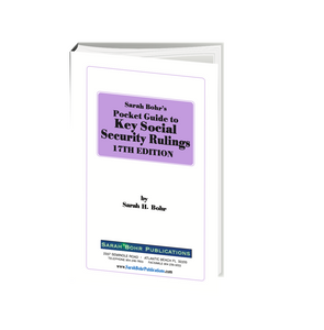 Pocket Guide to Key Social Security Rulings - 17th Edition (Digital & Hard Copy)