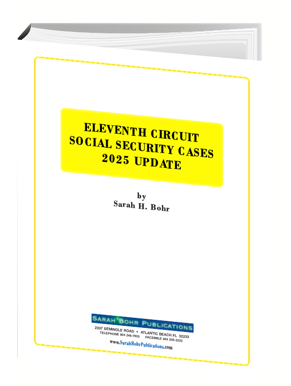 11th Circuit Social Security Cases 2025 Update (Digital Download & Hard Copy)